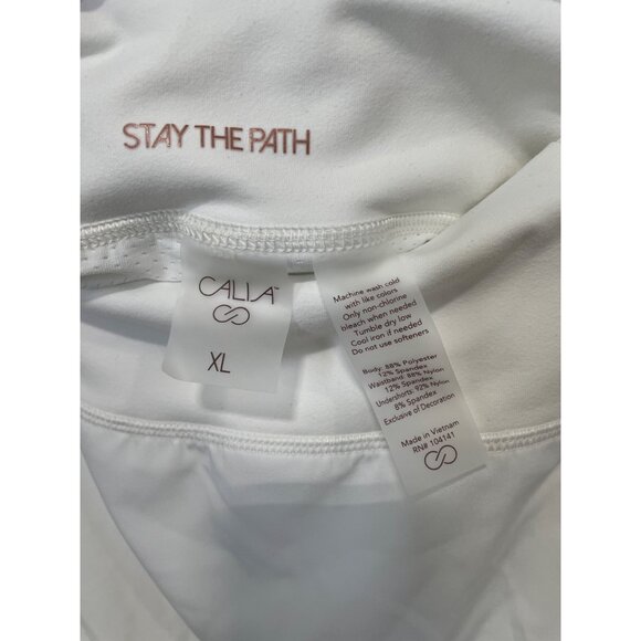 CALIA by Carrie Underwood Journey Collection Mid Rise Skort XL White Golf NEW - Picture 5 of 9